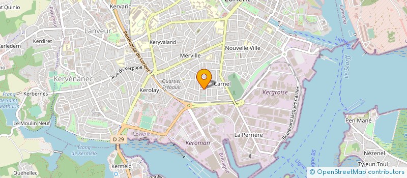 localisation de l'entreprise 413 463 845   LORIENT