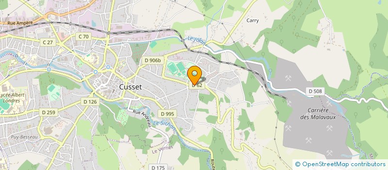 localisation de l'entreprise 413 481 300  à CUSSET