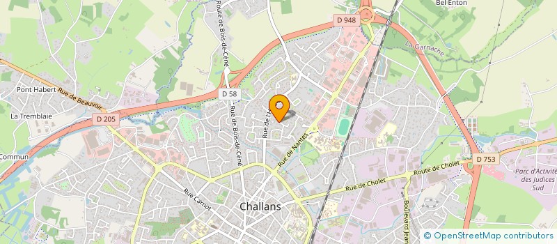 localisation de l'entreprise 413 566 969  à CHALLANS