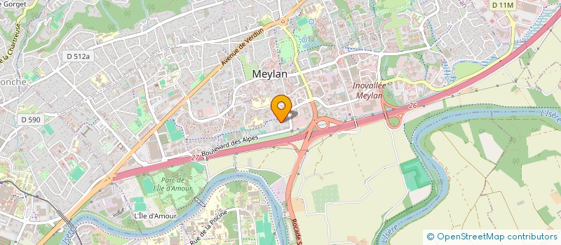 localisation de l'entreprise 413 568 163  à MEYLAN