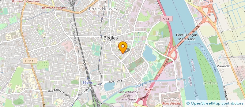 localisation de l'entreprise 413 673 310  à BEGLES