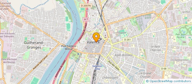 localisation de l'entreprise 413 721 812 à VALENCE