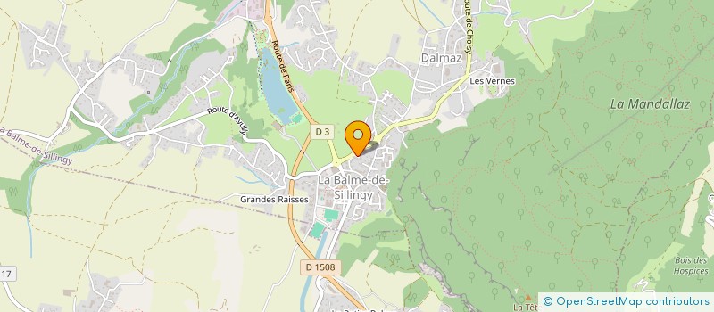 localisation de l'entreprise 413 843 459   LA BALME-DE-SILLINGY