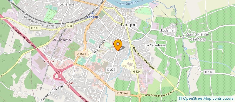 localisation de l'entreprise 413 852 583   LANGON