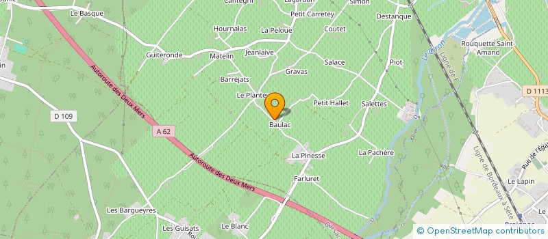 localisation de l'entreprise 413 878 505   BARSAC