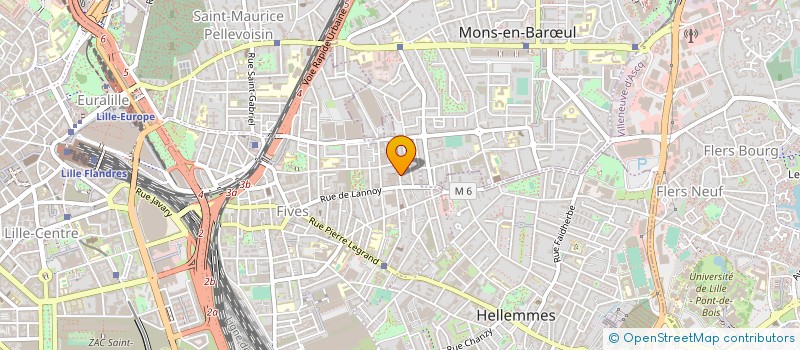 localisation de l'entreprise 413 952 870  à LA MADELEINE