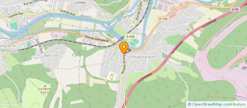 localisation de l'entreprise 413 974 783   VOUJEAUCOURT