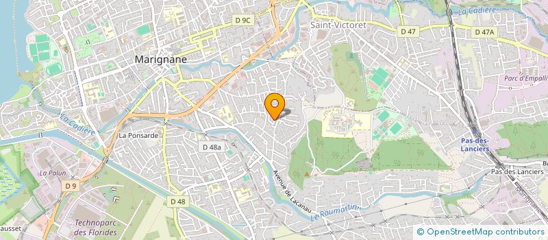localisation de l'entreprise 414 122 564 à BALARUC-LES-BAINS