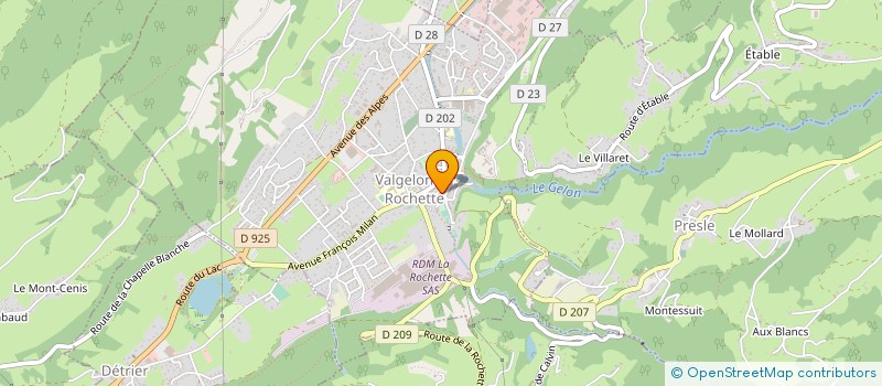 localisation de l'entreprise 414 289 876   VALGELON-LA ROCHETTE