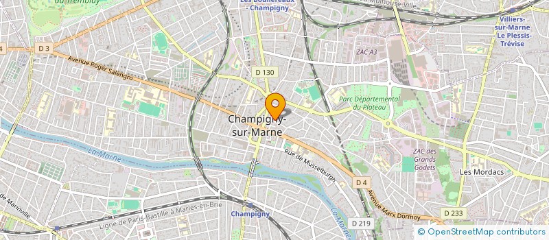 localisation de l'entreprise 414 562 330  à CHAMPIGNY SUR MARNE