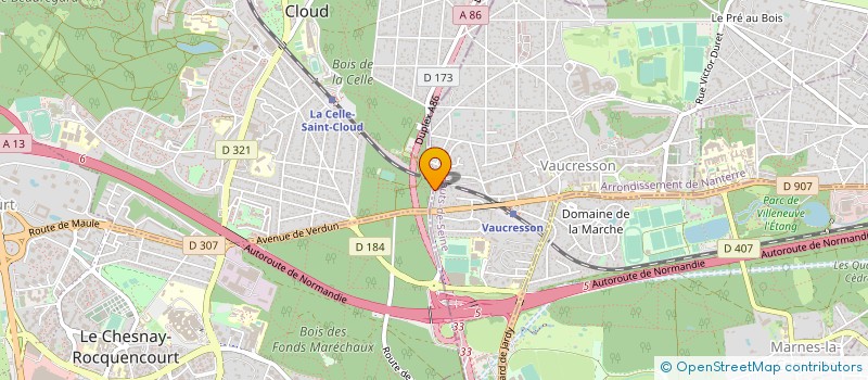 localisation de l'entreprise 414 611 830   VAUCRESSON