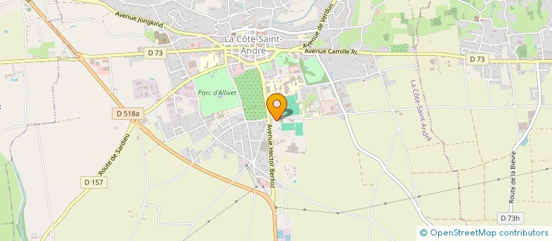 localisation de l'entreprise 414 700 351   LA COTE-SAINT-ANDRE