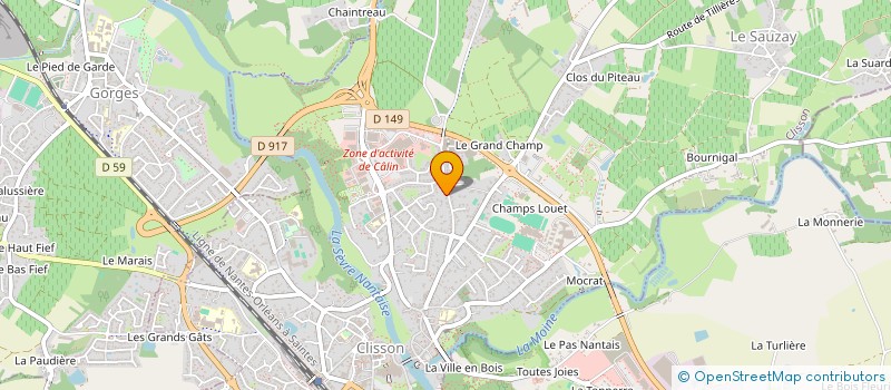 localisation de l'entreprise 414 725 796 à CLISSON