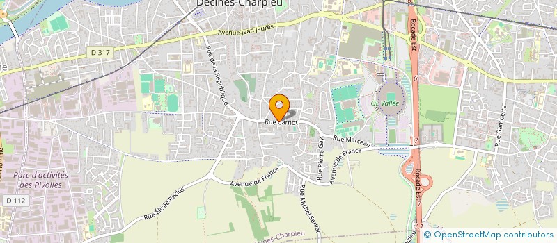 localisation de l'entreprise 415 136 928   DECINES-CHARPIEU