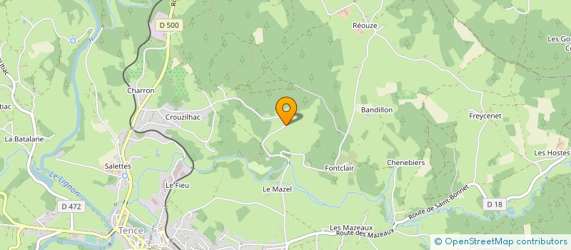 localisation de l'entreprise 415 163 146   TENCE