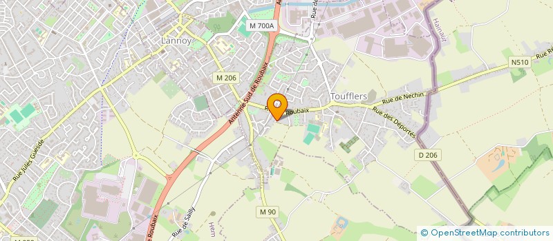 localisation de l'entreprise 415 200 203 à ROUBAIX