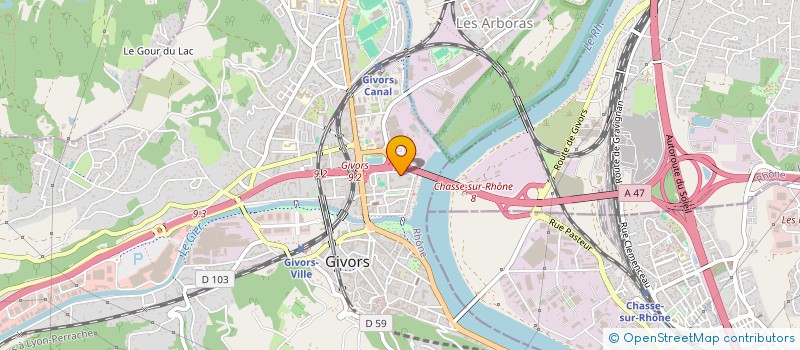 localisation de l'entreprise 415 261 288 à GIVORS