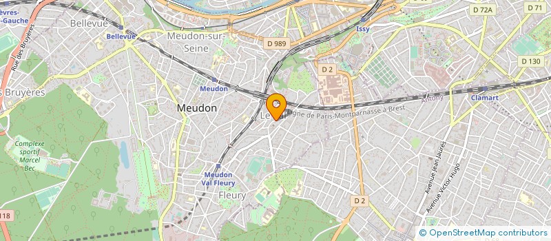 localisation de l'entreprise 415 392 190 à MEUDON