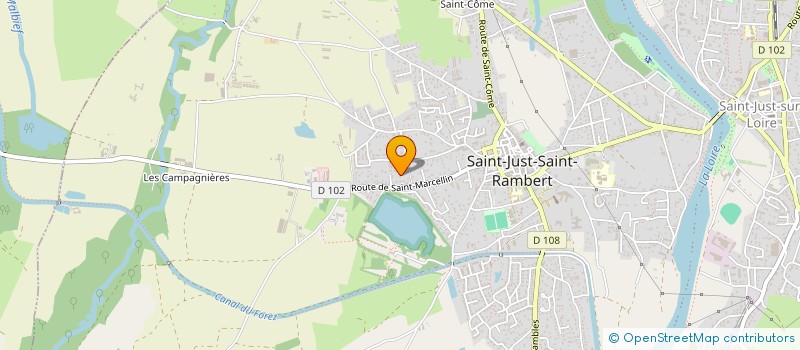 localisation de l'entreprise 417 558 657  à SAINT-JUST-SAINT-RAMBERT