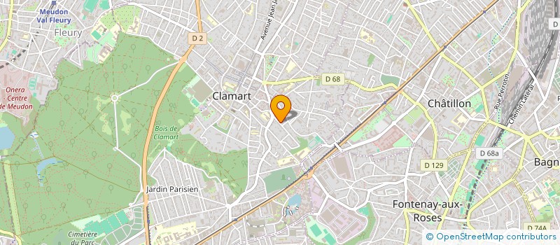 localisation de l'entreprise 418 020 038   CLAMART