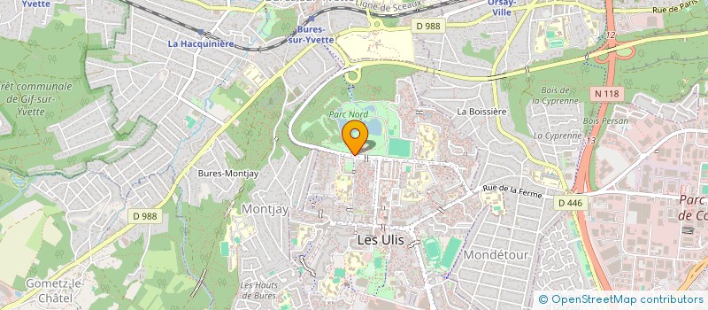localisation de l'entreprise 418 071 213 à LES ULIS