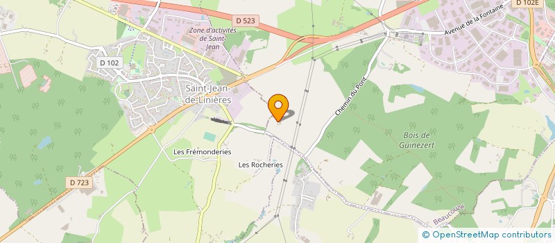 localisation de l'entreprise 418 128 377   BEAUCOUZE