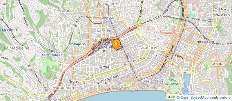 localisation de l'entreprise 418 159 067   NICE