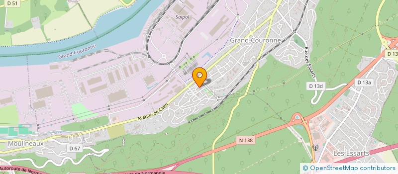 localisation de l'entreprise 418 186 623   CRIQUEBEUF-SUR-SEINE