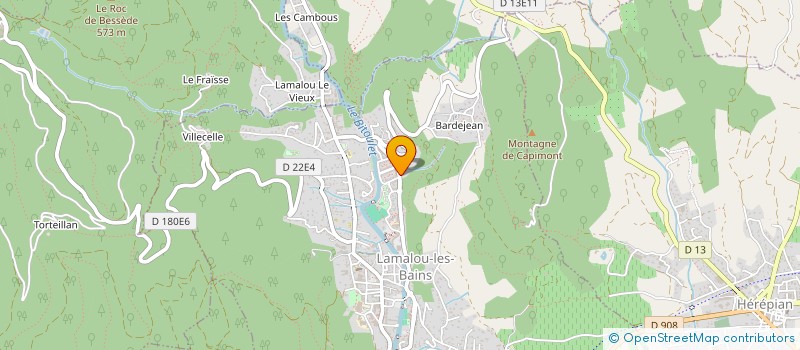 localisation de l'entreprise 418 368 718   LAMALOU-LES-BAINS