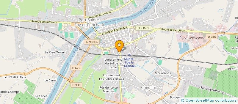 localisation de l'entreprise 418 396 958   PINEUILH