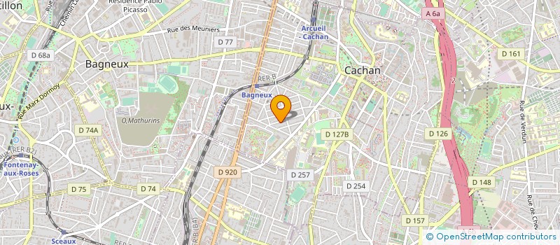localisation de l'entreprise 418 404 364 à CACHAN