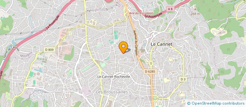 localisation de l'entreprise 418 517 165  à LE CANNET