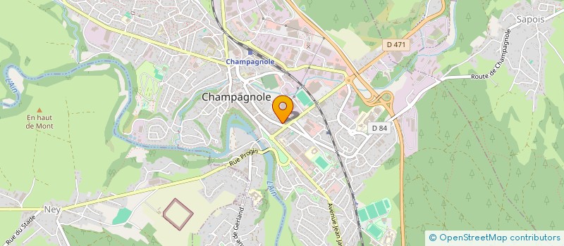 localisation de l'entreprise 418 535 753 à CHAMPAGNOLE
