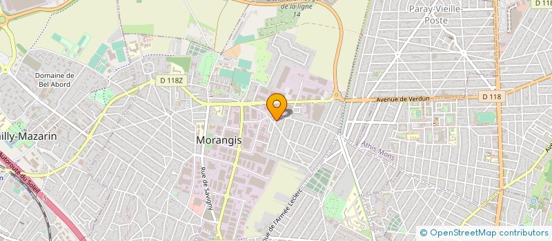 localisation de l'entreprise 418 615 027 à MORANGIS