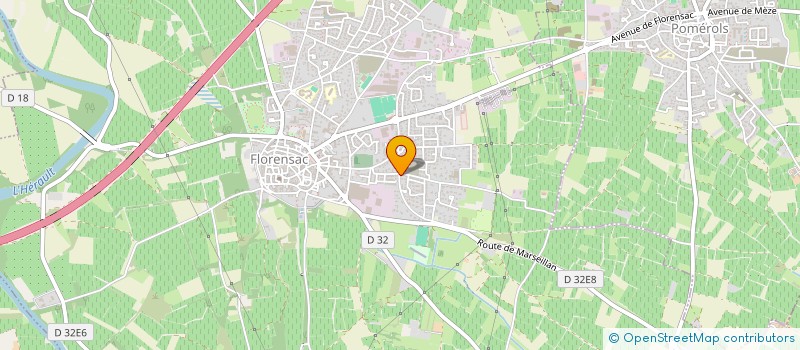 localisation de l'entreprise 418 726 501   FLORENSAC