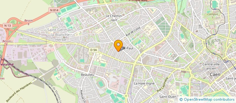 localisation de l'entreprise 418 755 195  à CAEN