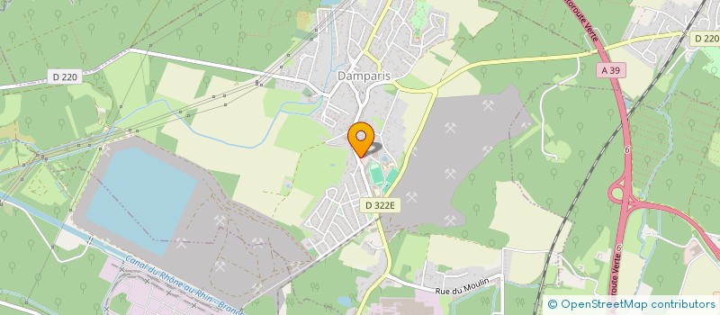localisation de l'entreprise 419 563 218 à DOLE