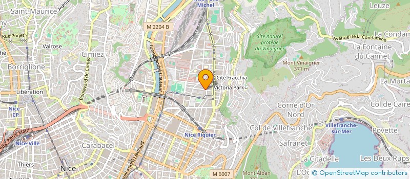 localisation de l'entreprise 419 625 504 à NICE