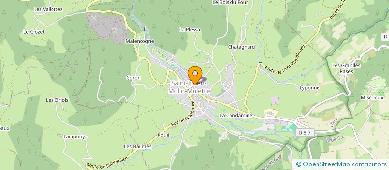 localisation de l'entreprise 419 670 542 à SAINT-JULIEN-MOLIN-MOLETTE