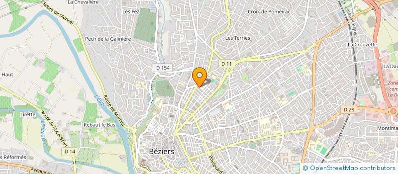 localisation de l'entreprise 419 748 488 à BEZIERS