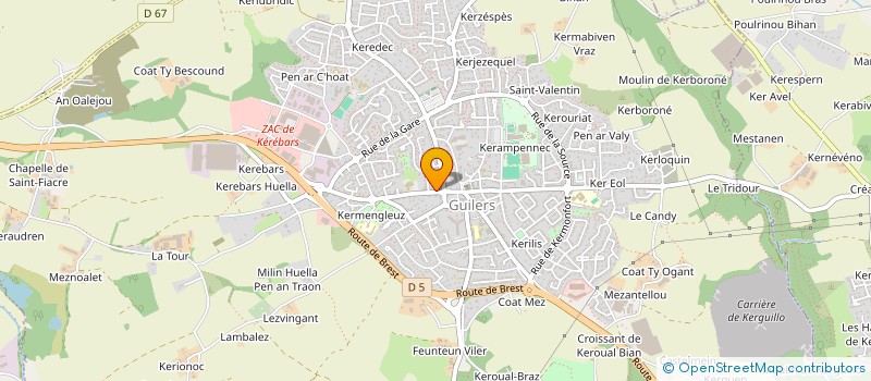 localisation de l'entreprise 419 761 135  à SAINT-RENAN