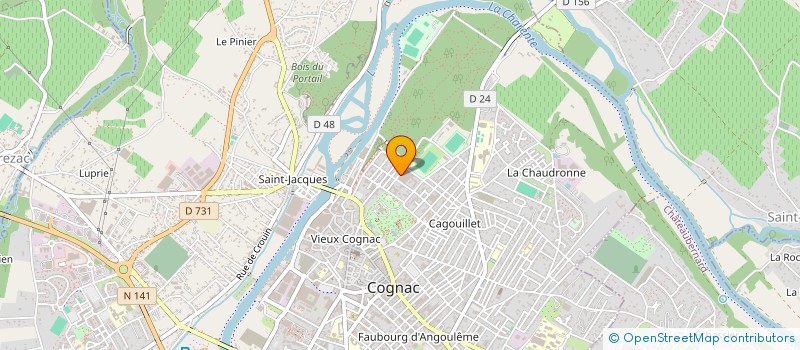 localisation de l'entreprise 419 843 347 à COGNAC