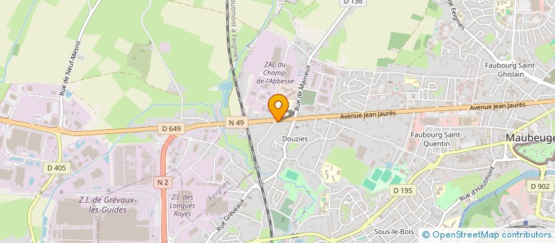 localisation de l'entreprise 419 876 990   MAUBEUGE