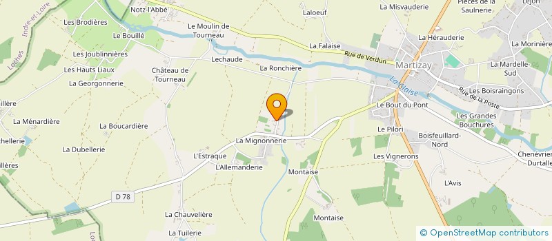 localisation de l'entreprise 419 902 937 à DEOLS