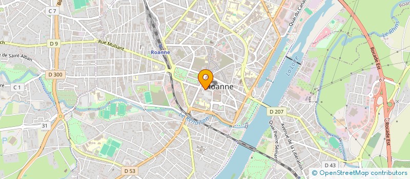 localisation de l'entreprise 42-122 LA FRATERNITE DU BATIMENT  ROANNE