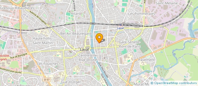 localisation de l'entreprise 42.44 N  LAVAL