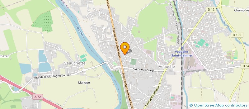 localisation de l'entreprise 42 ENSEIGNES  VEAUCHE