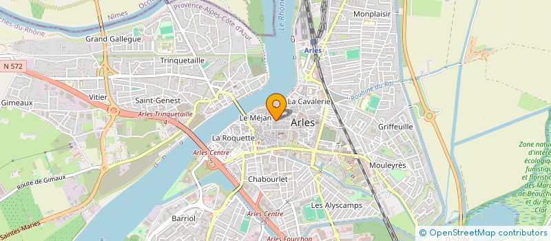 localisation de l'entreprise 42 RUE DES ARENES  ARLES