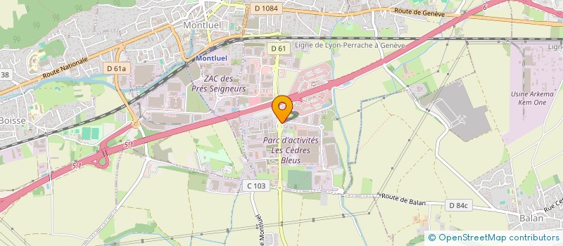 localisation de l'entreprise 420 068 884   MONTLUEL