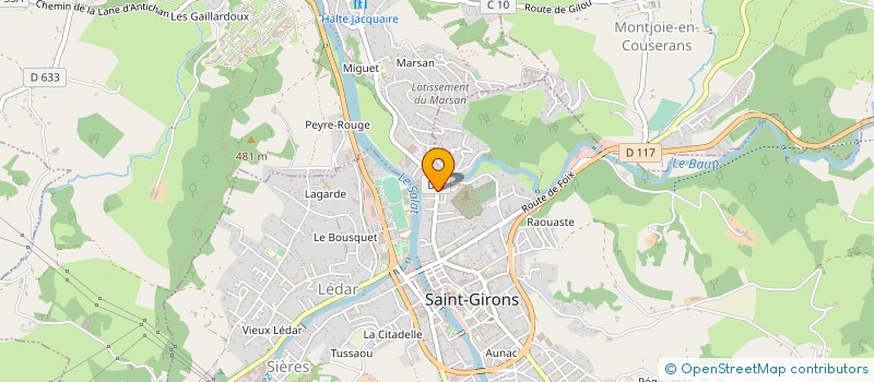localisation de l'entreprise 420 171 704 à SENTENAC-D'OUST